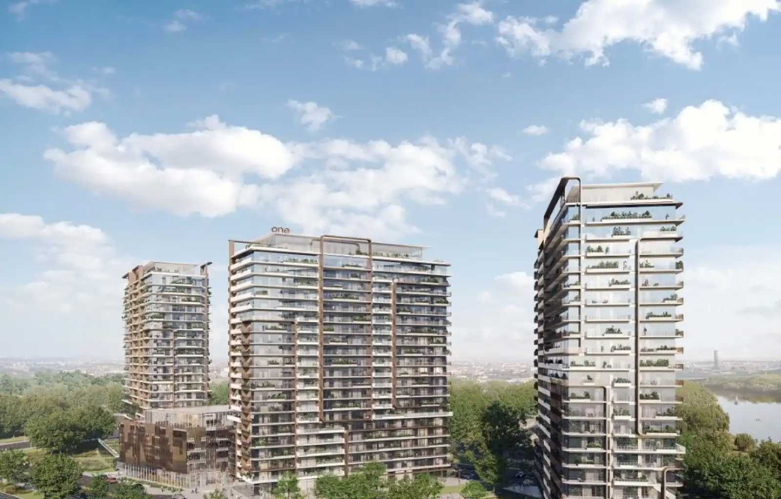 Apartament cu patru camere, vedere libera spre Lac / ONE High District
